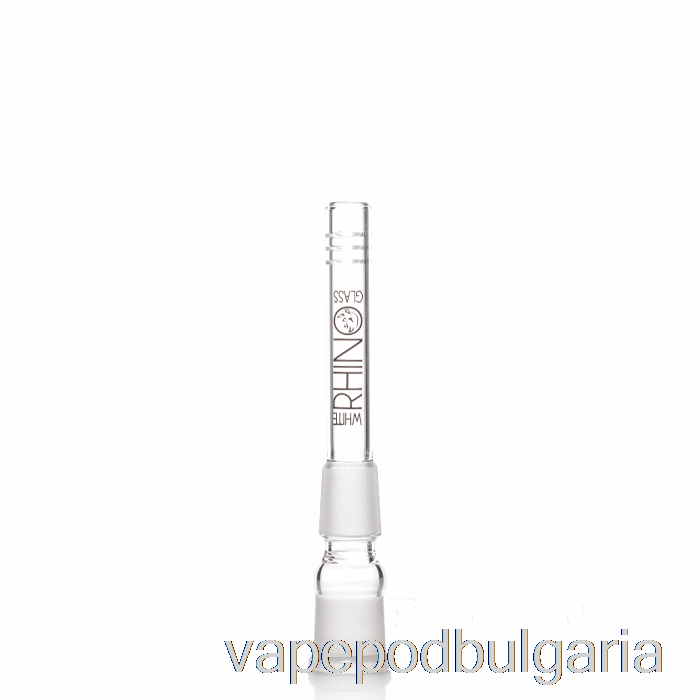 Vape Bulgaria White Rhino 19/19 Glass Downstem 4inch
